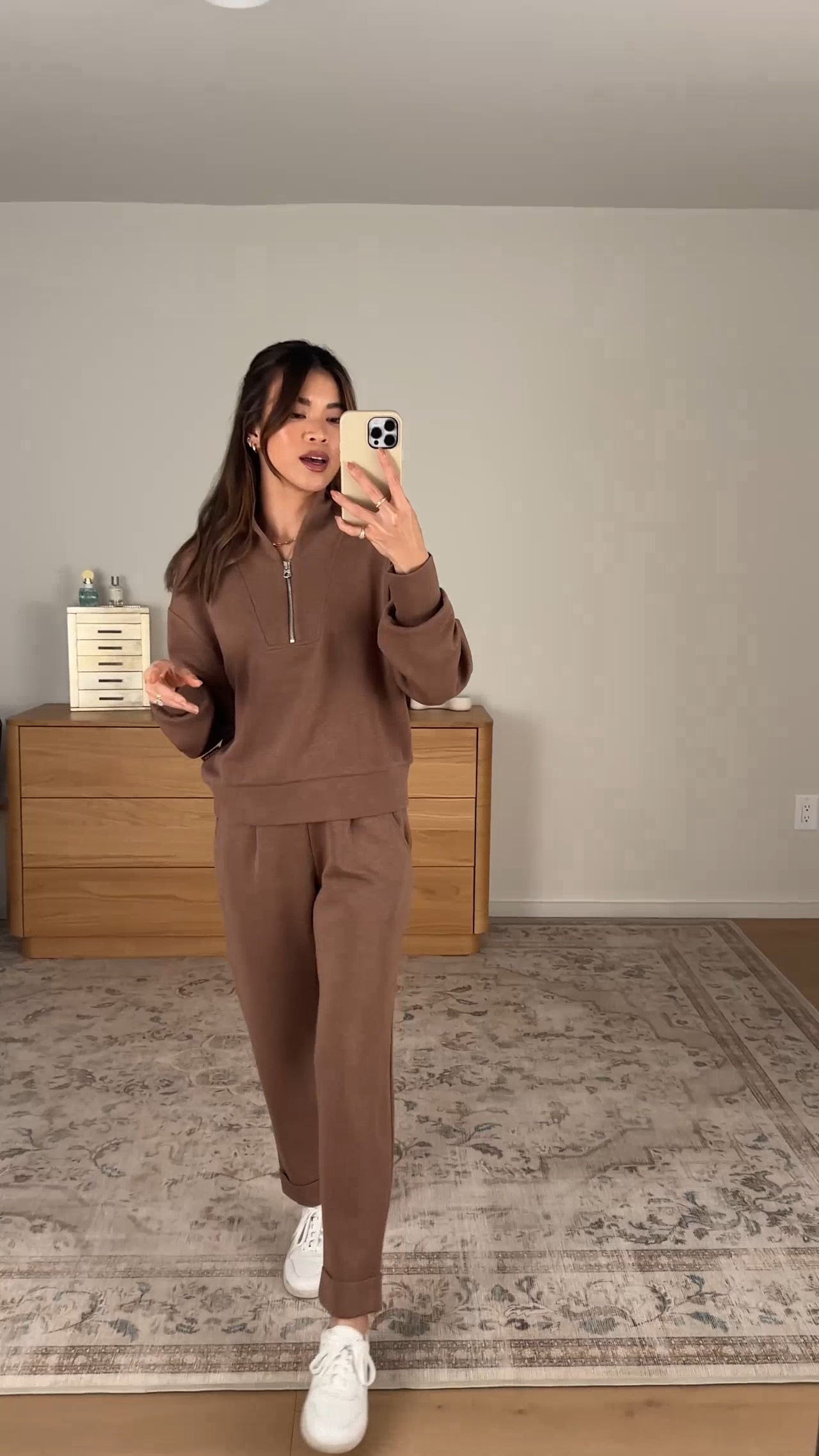 I love how well these @Varley pants fit me (I’m 5’2)!

Sizing info: 
-Varley Davidson Sweat (Size XS in Golden Bronze Marl) 
-Varley The Rolled Cuff Pant 25" (Size XXS with 25” Inseam in Golden Bronze Marl)

petite fashion, get dressed with me, outfit inspiration, ootd, nashville outfit, Nashville influencer, petite style, vacation style, casual outfits, mom style, petite pants, fall outfits, fall outfit info, fall pants, fall outfit idea, fall top, fall sweater, fall shoes, Varley, Varley tryon, Varley unboxing, Varley for petite, sweat sets, cozy matching set,

#LTKootd #LTKSeasonal #LTKPetite