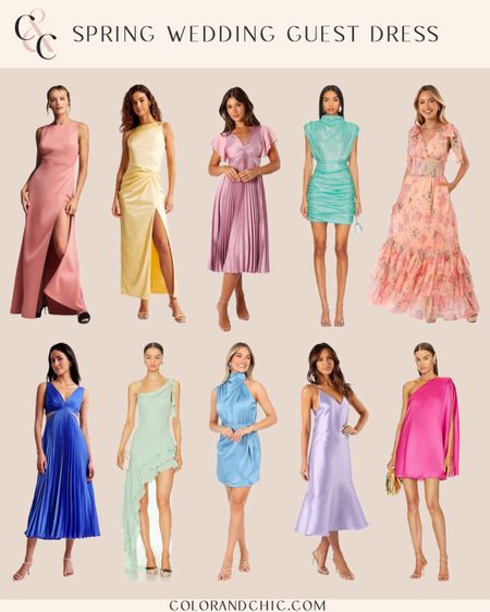 Spring wedding guest dresses that are stunning for both spring and summer! I love the styles and colors for this season 

#LTKSeasonal #LTKstyletip #LTKwedding