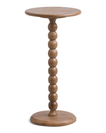 Wooden Rounded Edge Top Drink Table | Marshalls