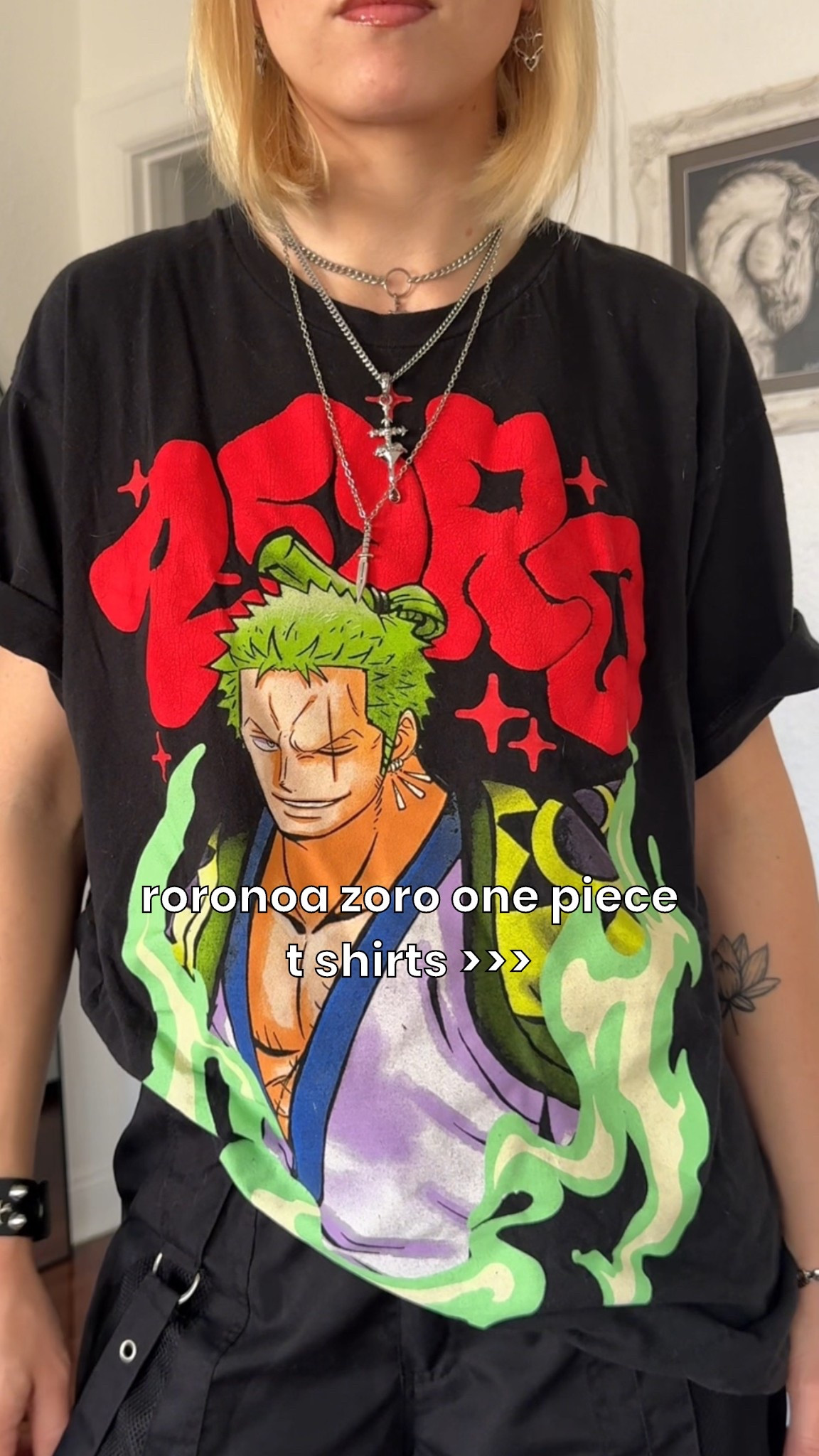 one piece t shirts of zoro that i either have or wish i had 👀⚔️🗡️