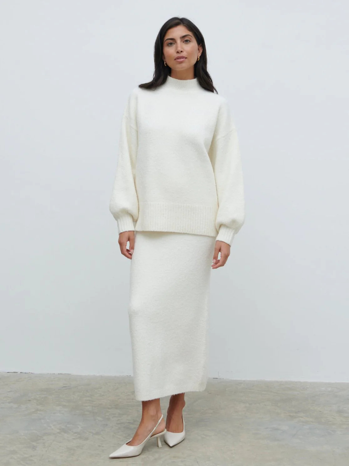 Camille Balloon Sleeve Knit Jumper | Pretty Lavish (UK)