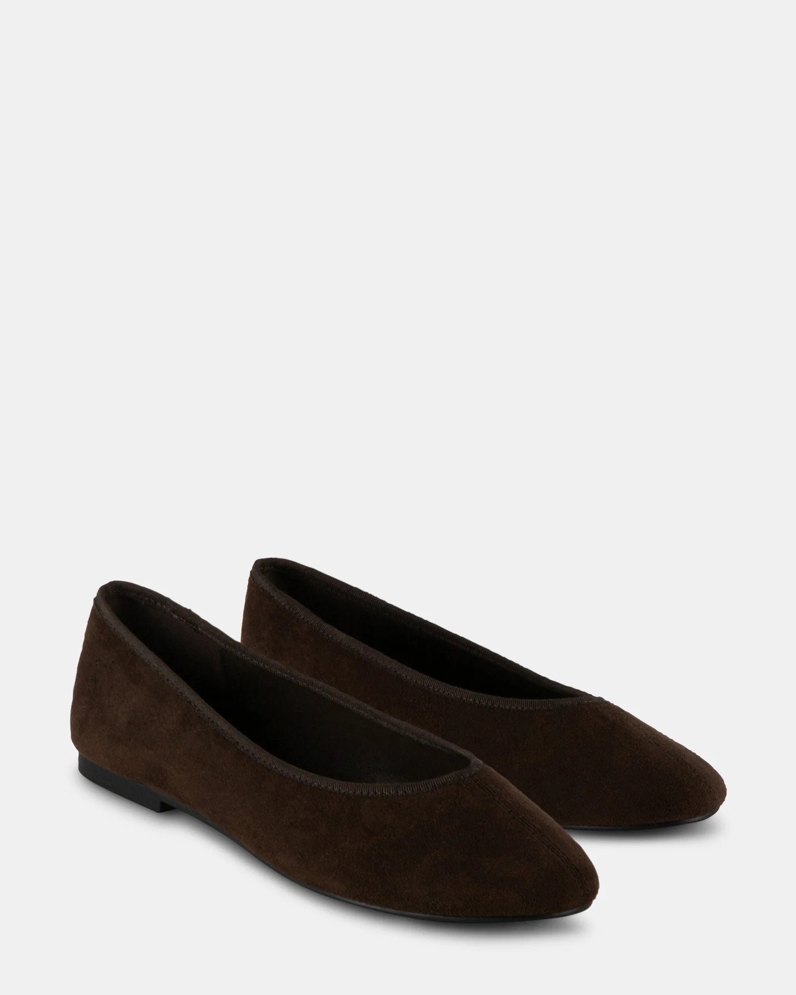 PACIFIC Brown Ballerina Flat | Women's Designer Flats | Steve Madden (Canada)