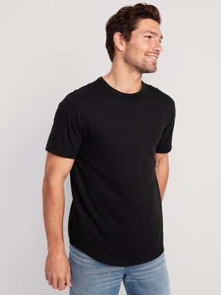 Soft-Washed Curved-Hem T-Shirt for Men | Old Navy (US)