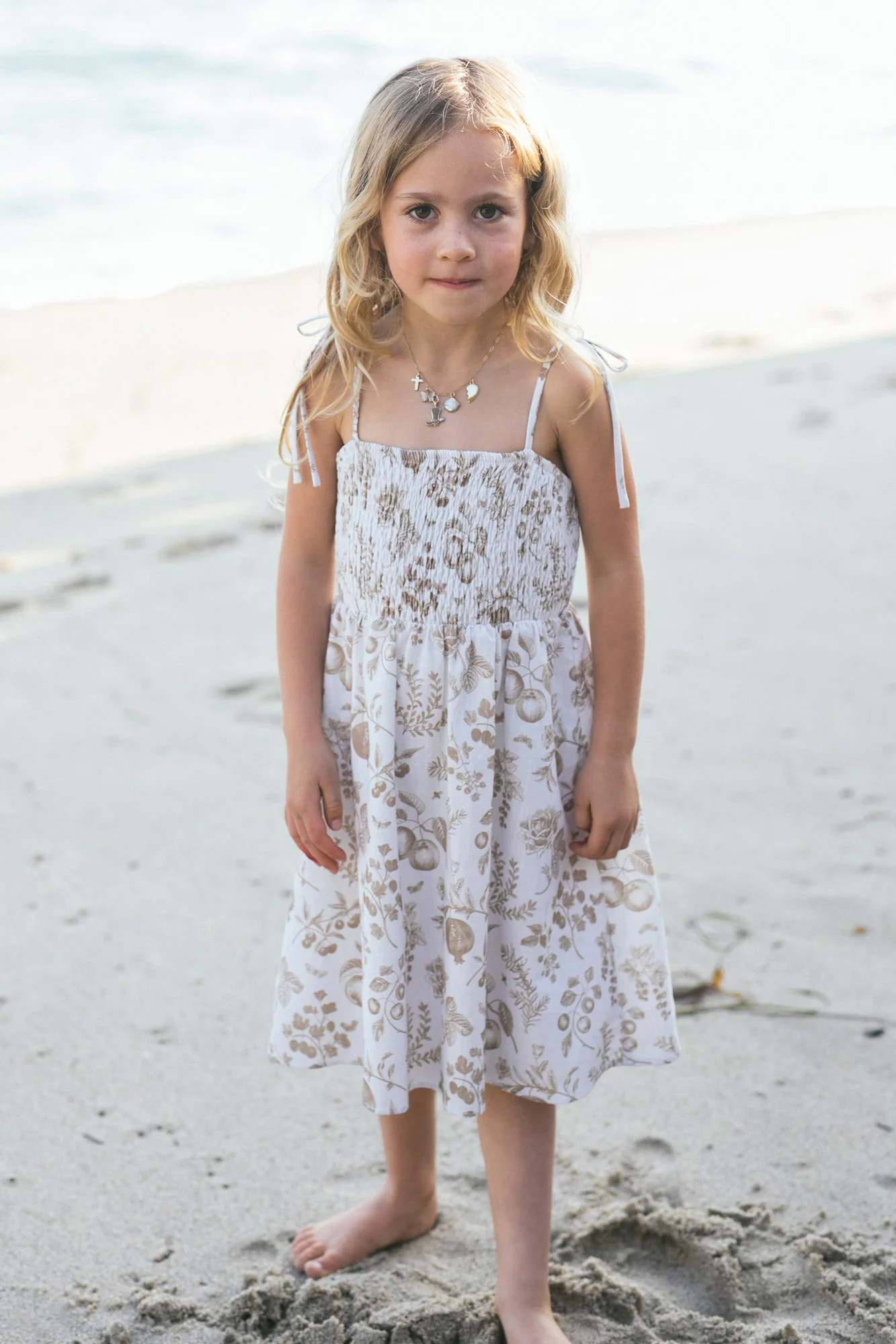 Kids Mae Smocked Dress | Morning Lavender