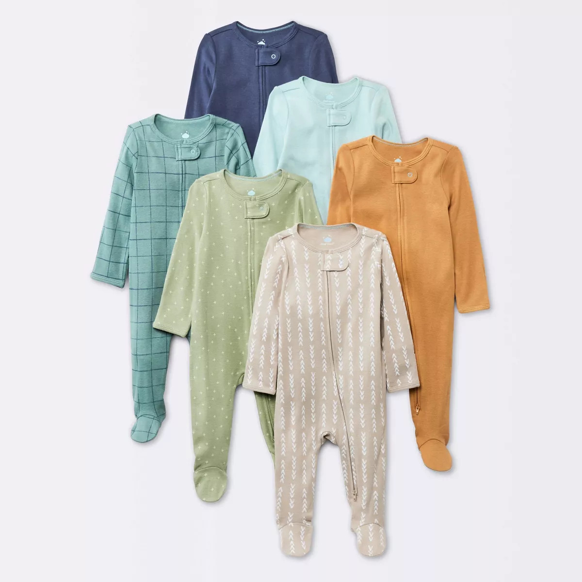 Baby Boys' 6pk Cotton Sleep N' Play - Cloud Island™ | Target