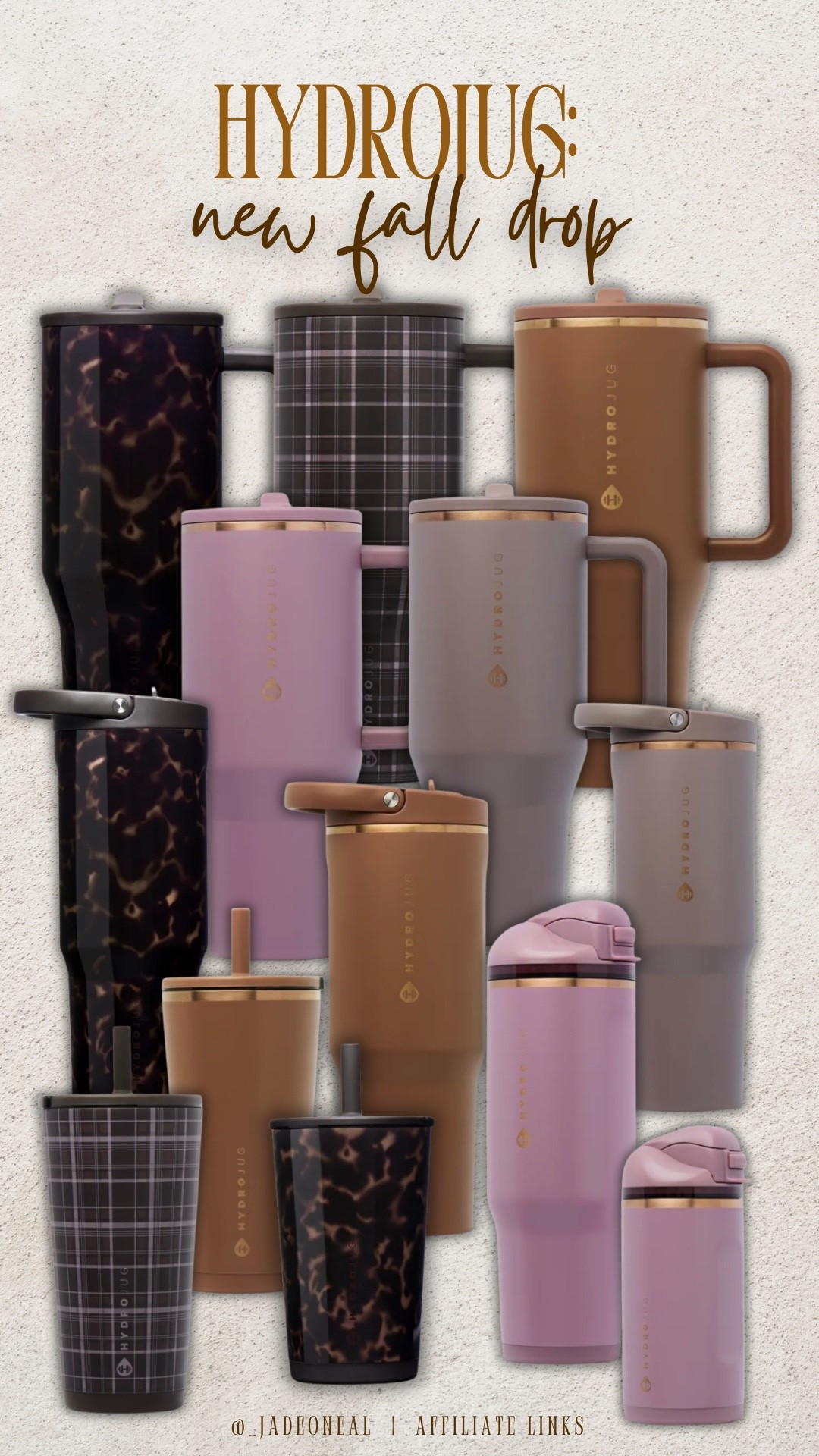 Hydrojug— new fall drop 🍂 the prettiest colors and patterns. Love the various sizes to choose from, too. Perfect to include the kids! 

Seasonal fall favorites neutrals stainless steel water bottle gold details

#LTKmomlife #LTKKids #LTKSeasonal