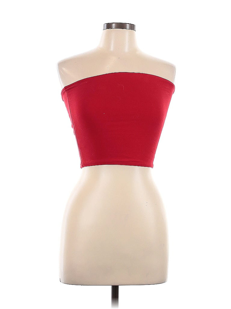Brandy Melville Tube Top Red Strapless Tops - Used - Size 32 | ThredUp