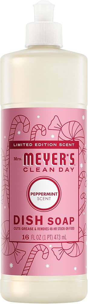 MRS. MEYER'S CLEAN DAY Liquid Dish Soap, Limited Edition Peppermint, 16 fl. oz | Amazon (US)