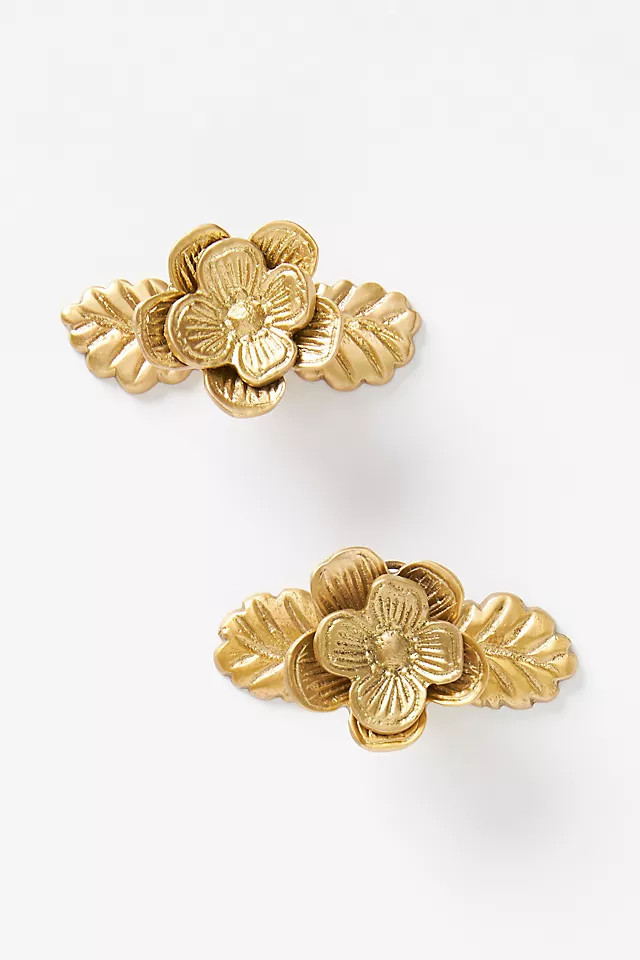 Fresa Floral Knobs, Set of 2 | Anthropologie (US)