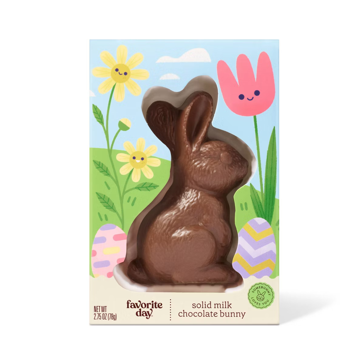 Spring Easter Medium Solid Milk Chocolate Bunny - 2.75oz - Favorite Day™ | Target