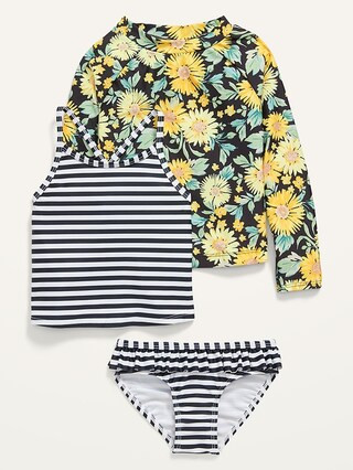 3-Piece Rashguard Swim Set for Toddler Girls | Old Navy (US)