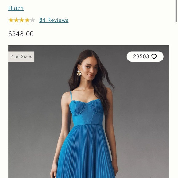 Hutch Strapless Dress in Vibrant Blue | Poshmark