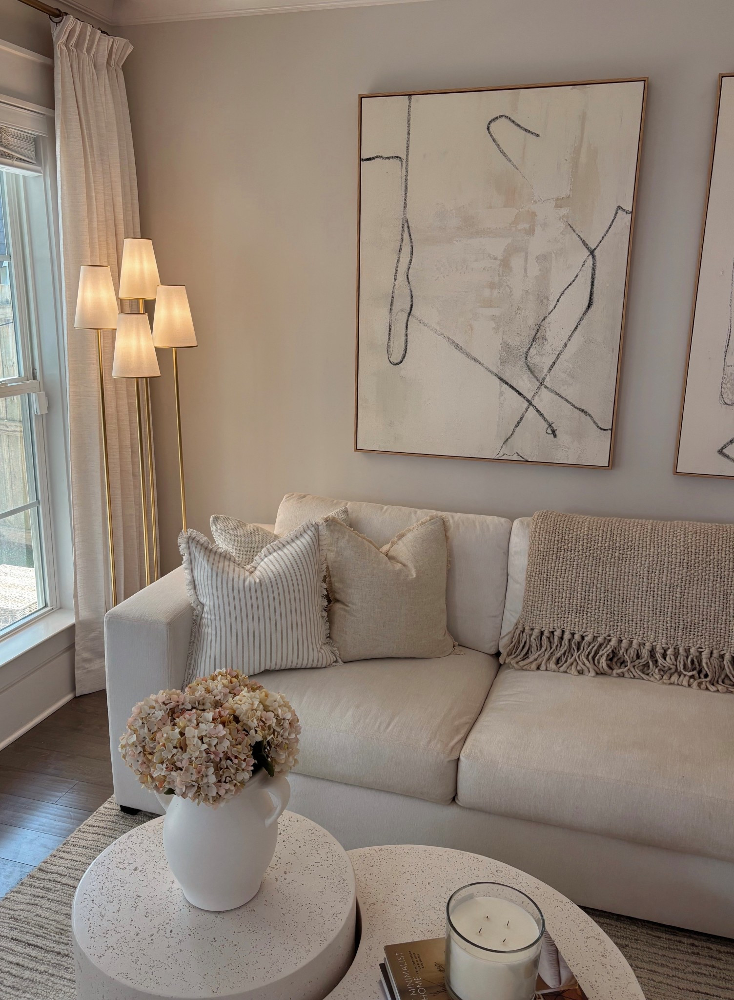 Neutral living room decor 🤍 my pillow covers are 20x20 and inserts 22x22’ 

#LTKFindsUnder50 #LTKStyleTip #LTKHome