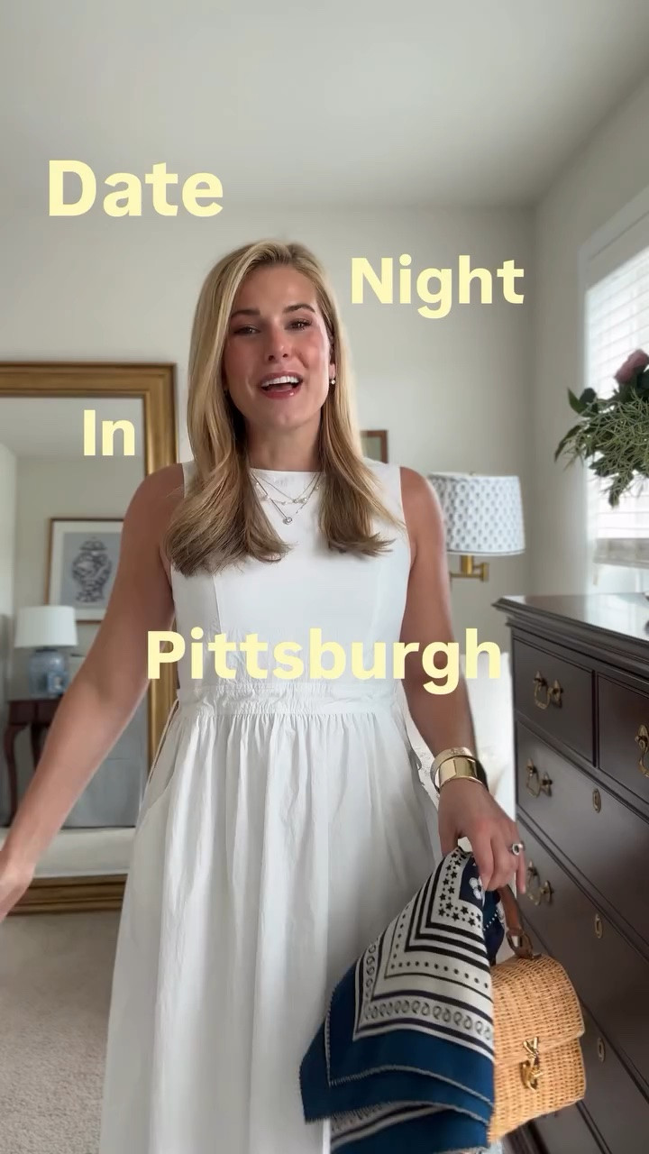 A little dinner and symphony date night! Wearing this beautiful white dress from a new-to-me French brand, @rue__sophie (gifted). I share all of my outfits over on ShopMy. Went to the newly re-opened @butcherandtheryepgh -  it was even better than I remember. We saw Fantasia which was amazing! Then we had a nightcap over at Fl.2! #classicstyle #grandmillenial #grandmillenialstyle #pittsburghinfluencer