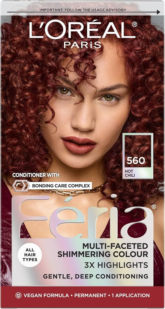 L'Oreal Paris Feria Multi-Faceted Shimmering Permanent Hair Color, High Intensity Hair Dye for 3X... | Amazon (US)
