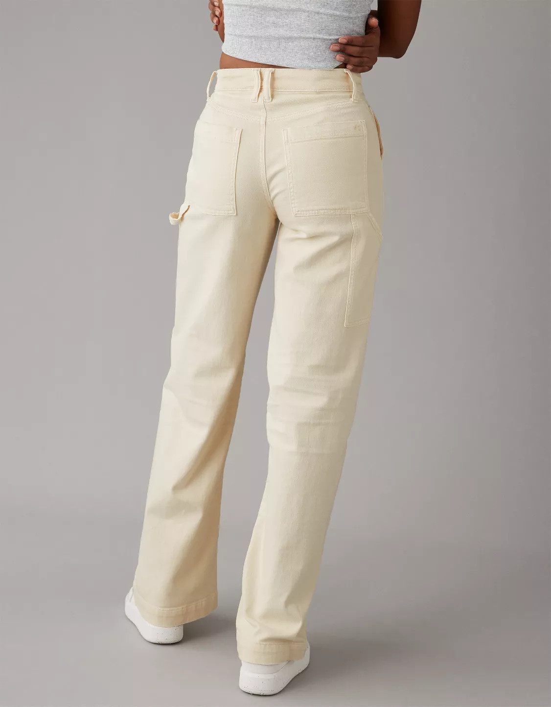 AE Dreamy Drape Stretch Super High-Waisted Baggy Wide-Leg Pant | American Eagle Outfitters (US & CA)