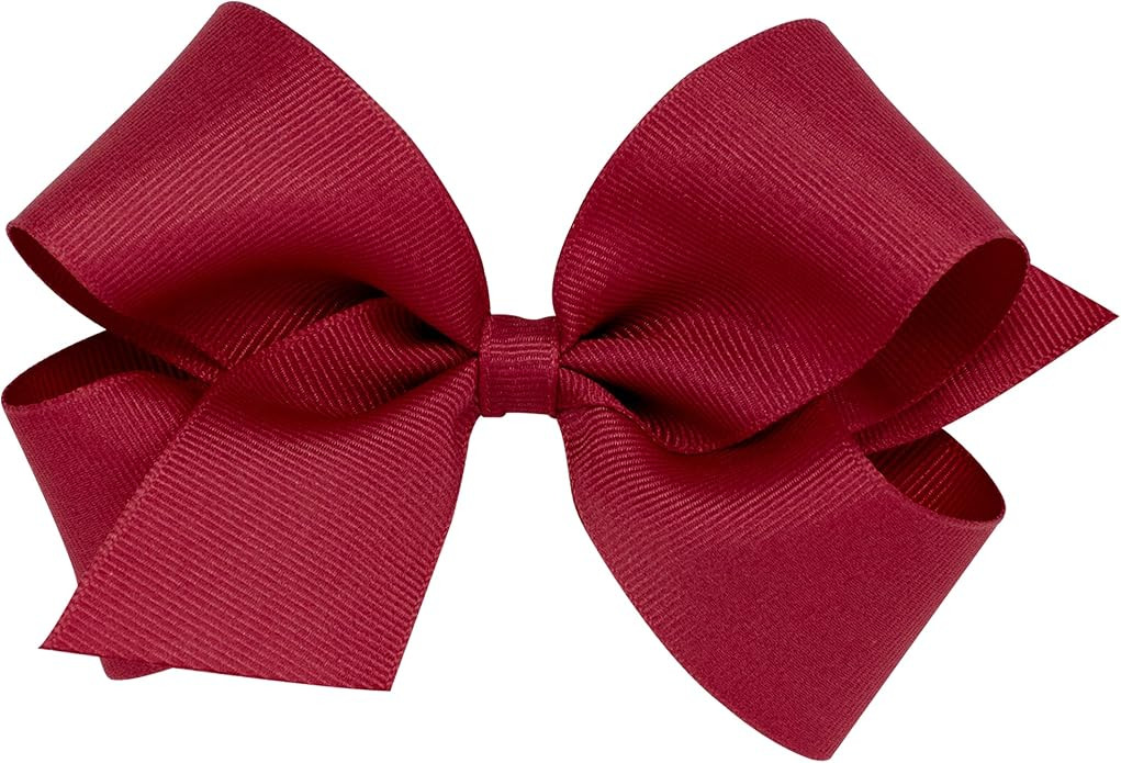Wee Ones Girls' Classic Grosgrain Hair Bow on a WeeStay Clip with Plain Wrap, Multiple Color and ... | Amazon (US)