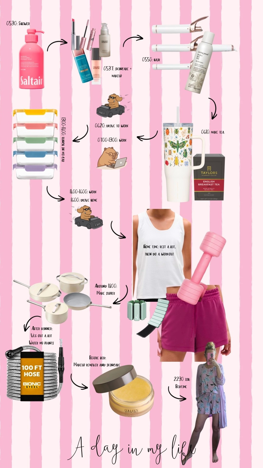 Timeline of my typical day as a 48yo RN who works 7-4 and creates content on the side

#LTKdayinmylife #LTKmomlife #LTKOver40