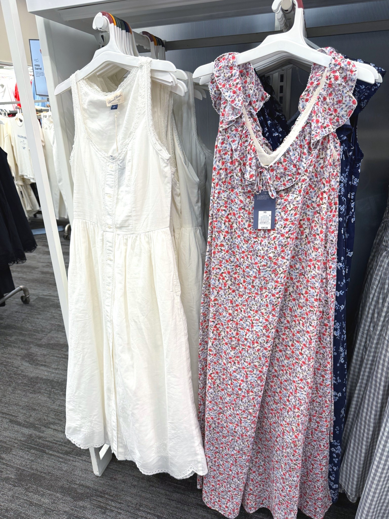 Target Easter Spring Dresses White Sleeveless Lace button down midi scallop dresses & Floral Ruffle sleeveless midi dresses#target #newattarget #easterdresses #springdresses 

#LTKSeasonal #LTKootd #LTKWedding