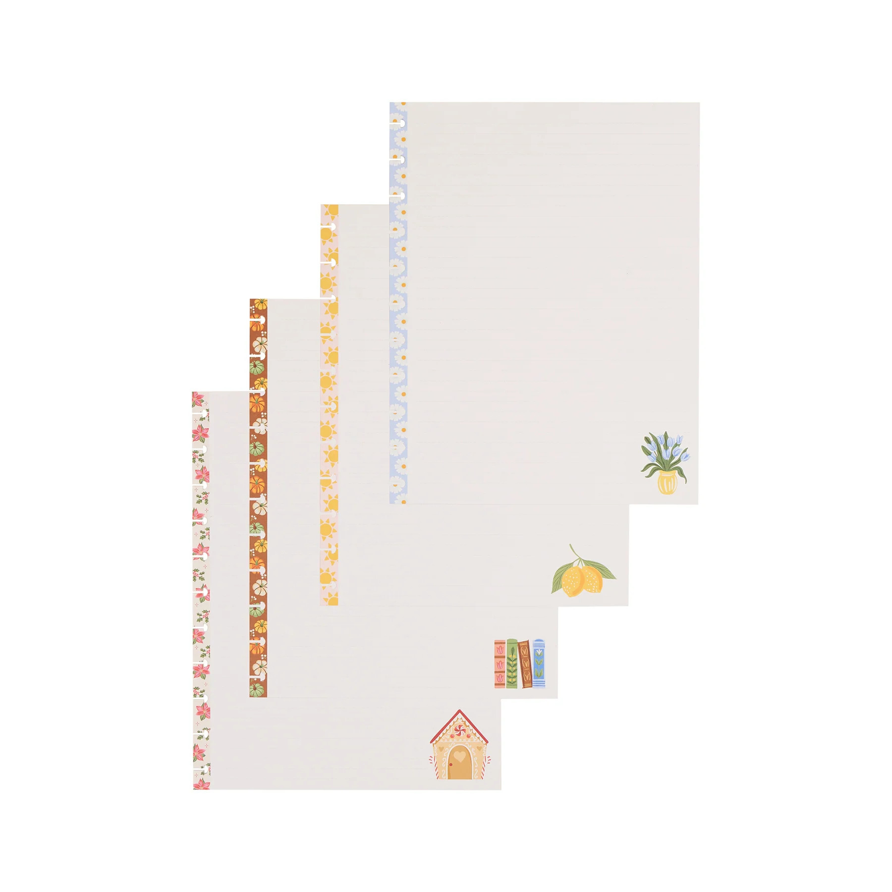 Seasonal Joy Teacher - Dotted Lined Big Filler Paper - 40 Sheets | Happy Planner