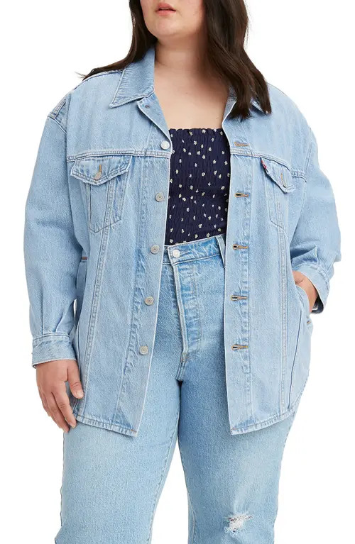 levi's Trucker Denim Shacket in Pull Up at Nordstrom, Size 3X | Nordstrom
