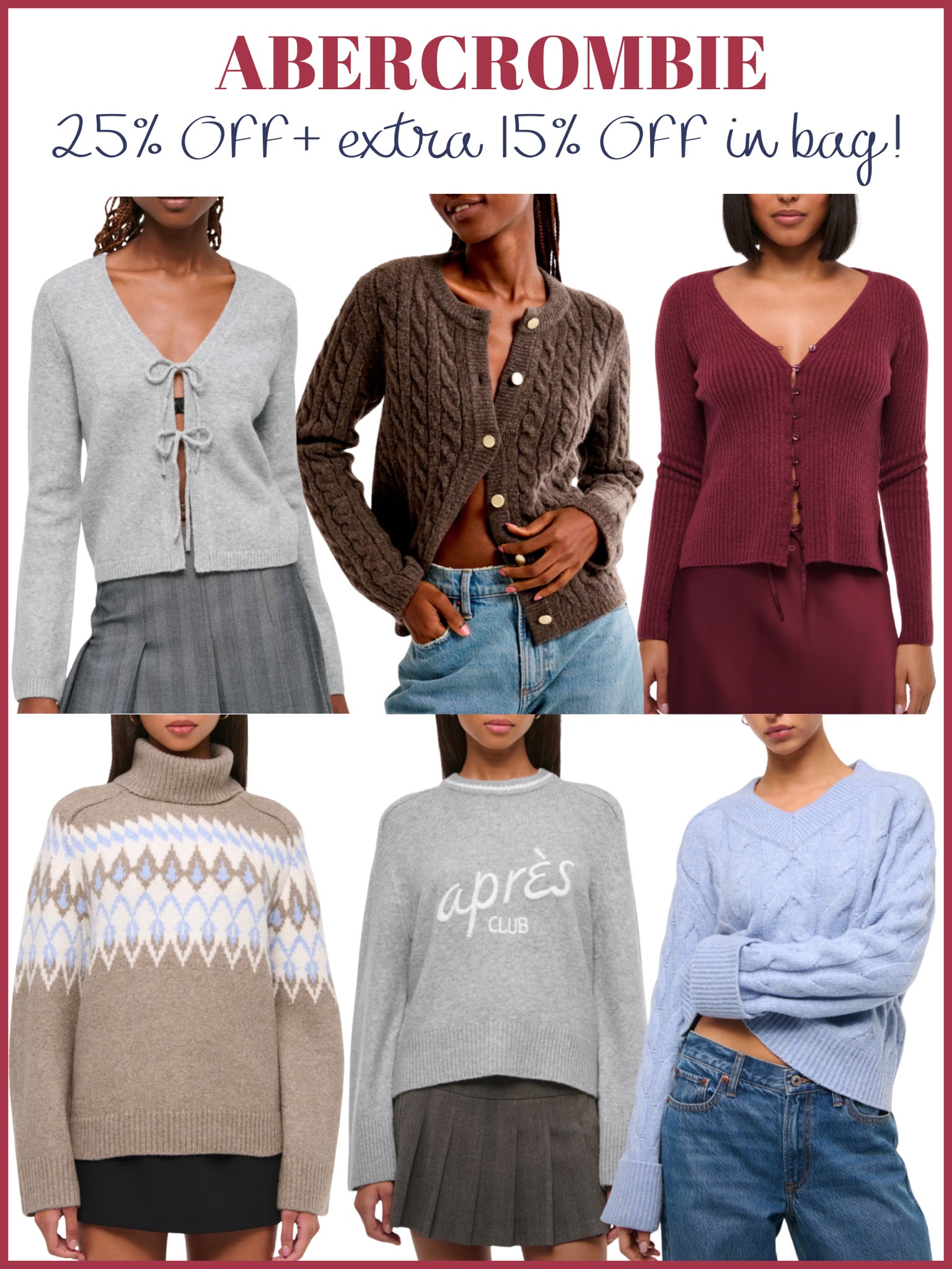 Abercrombie cyber Monday sale 

#LTKGiftGuide #LTKSaleAlert #LTKCyberWeek
