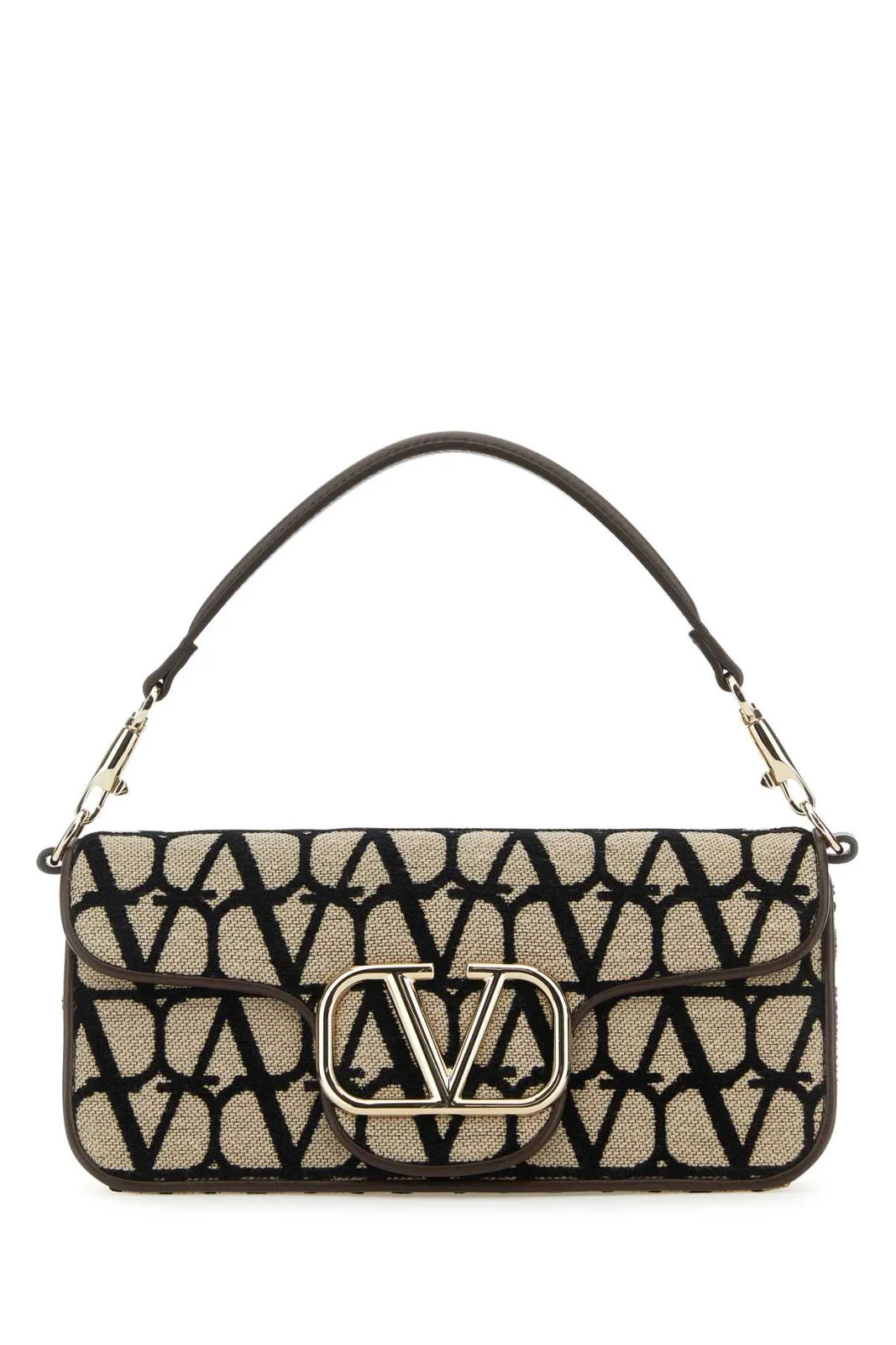 Valentino Logo Plaque Foldover Top Shoulder Bag | Cettire Global