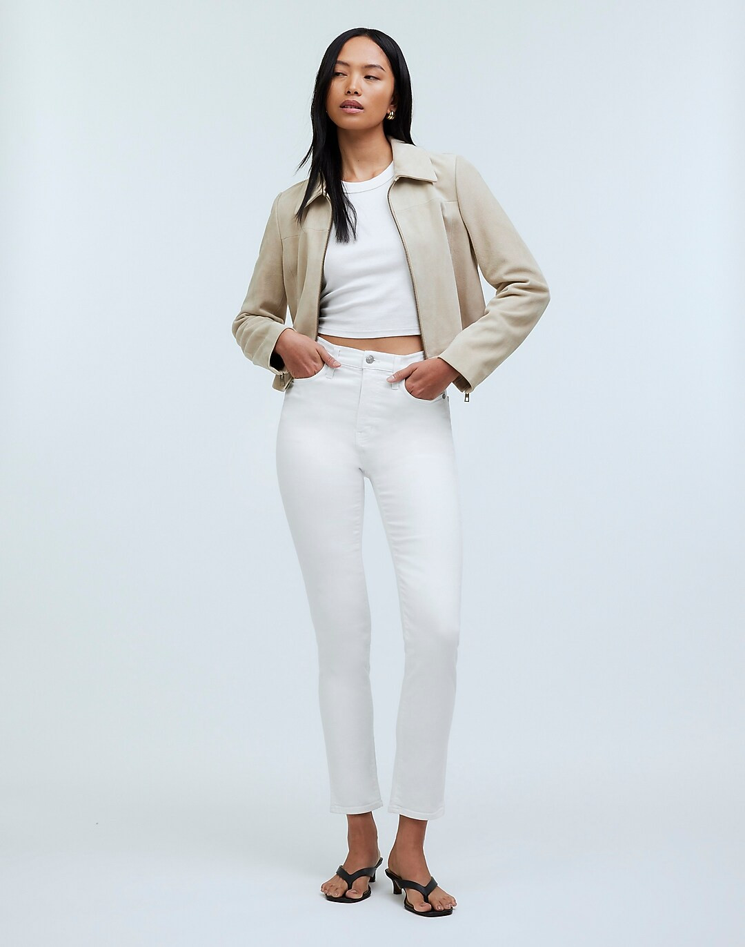 Stovepipe Jeans in Pure White | Madewell