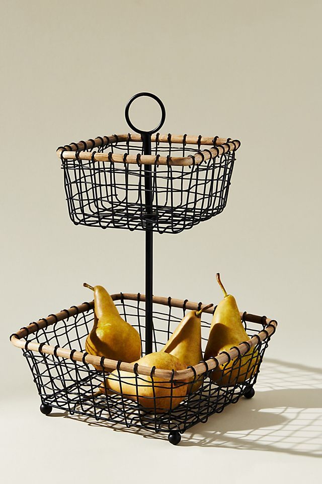 Wire Tiered Fruit Basket | Anthropologie (US)