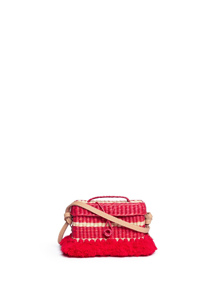 Tassel woven reed rectangular crossbody bag | Lane Crawford (Global)