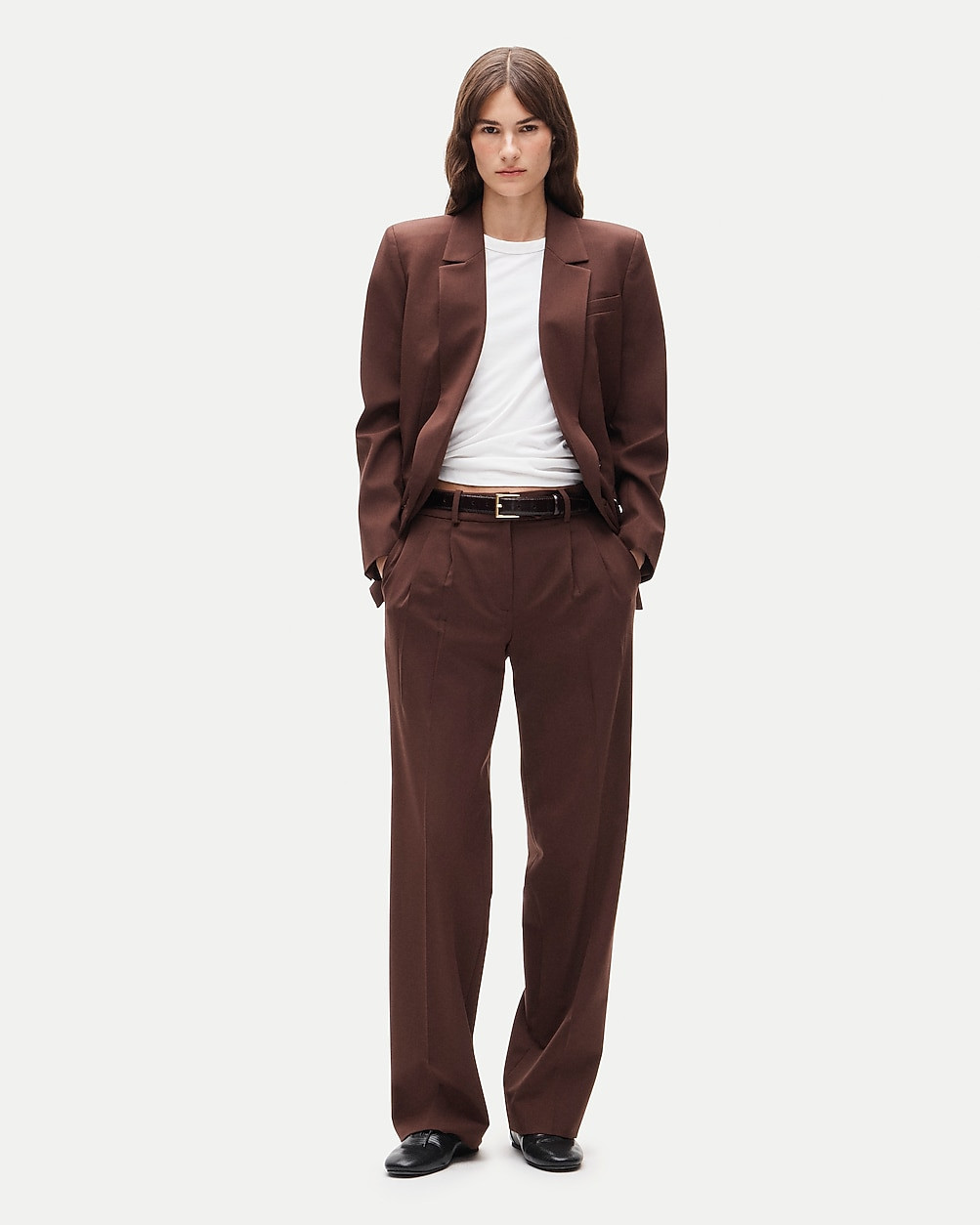 Essential trouser in lightspun wool blend | J. Crew US