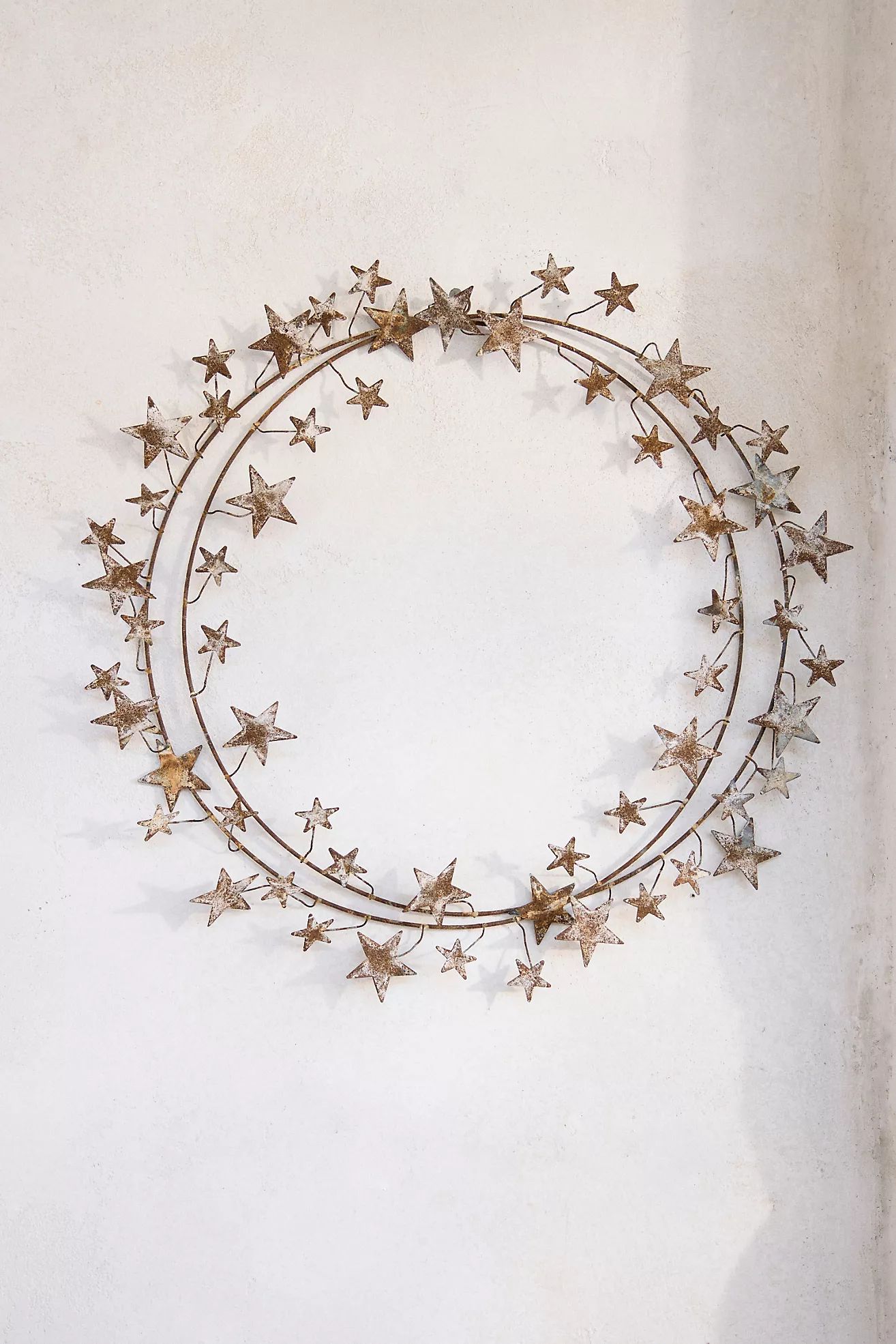Aged Iron Star Wreath | Anthropologie (US)