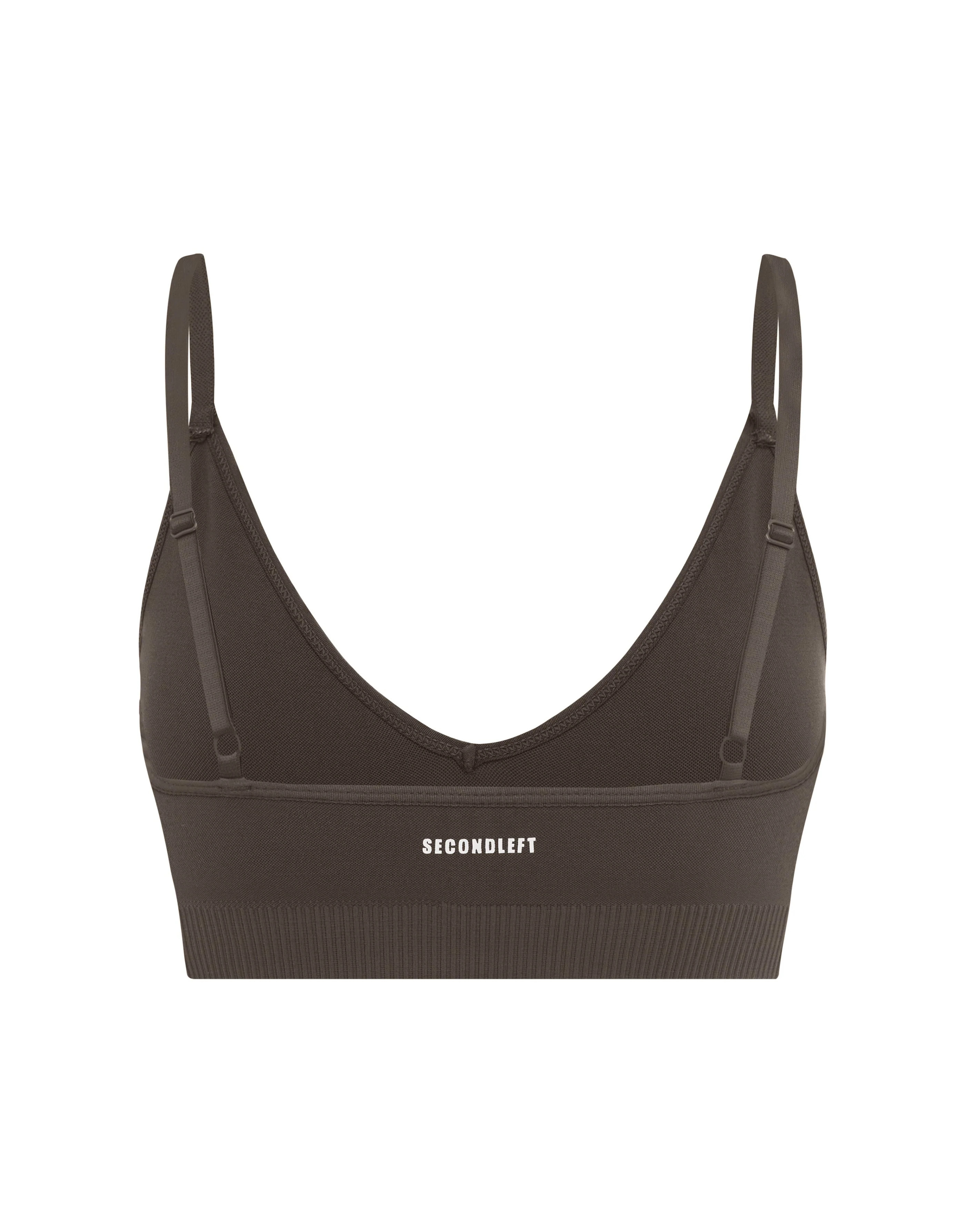 Seamless Base Bralette - Espresso | SECONDLEFT 