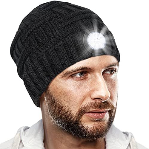 LED Beanie Hat with Lights, Gifts for Men Women Stocking Stuffers for Men Christmas Birthday Gift... | Amazon (US)
