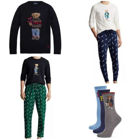 Gifts for him. Polo Bear Long-Sleeve Pajama Set  

#LTKSeasonal #LTKGiftGuide #LTKHoliday