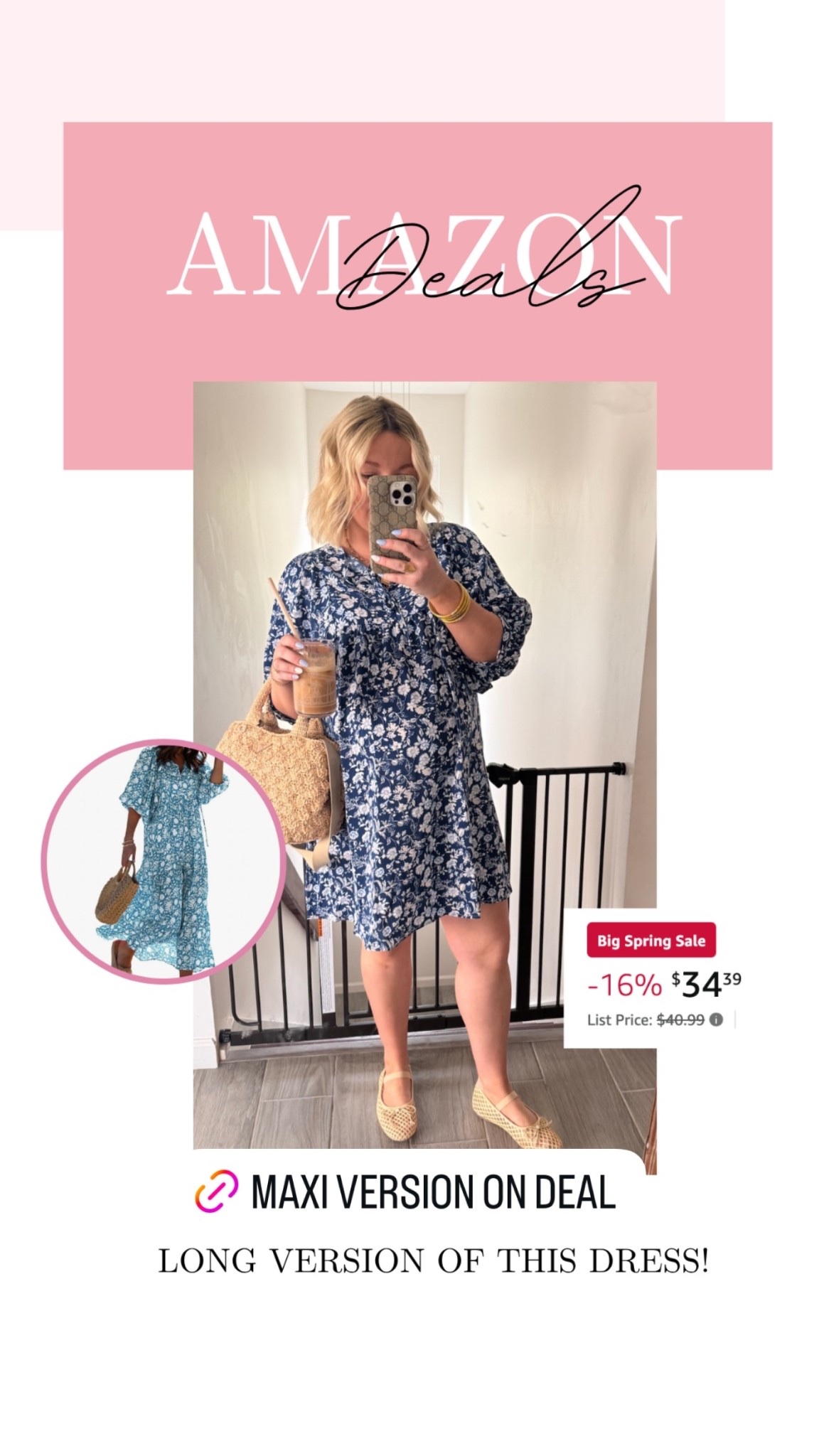 Cute floral maxi dress on deal! I have this in the short version too!

#LTKSeasonal #LTKMidsize #LTKSaleAlert