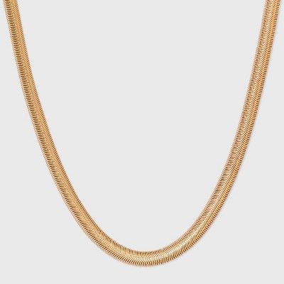 Foxtail Chain Statement Necklace - Universal Thread™ Worn Gold | Target