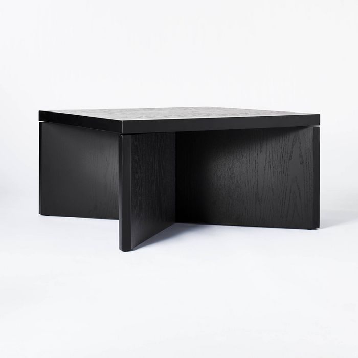 Square Wooden Coffee Table Black - Threshold™ designed with Studio McGee | Target