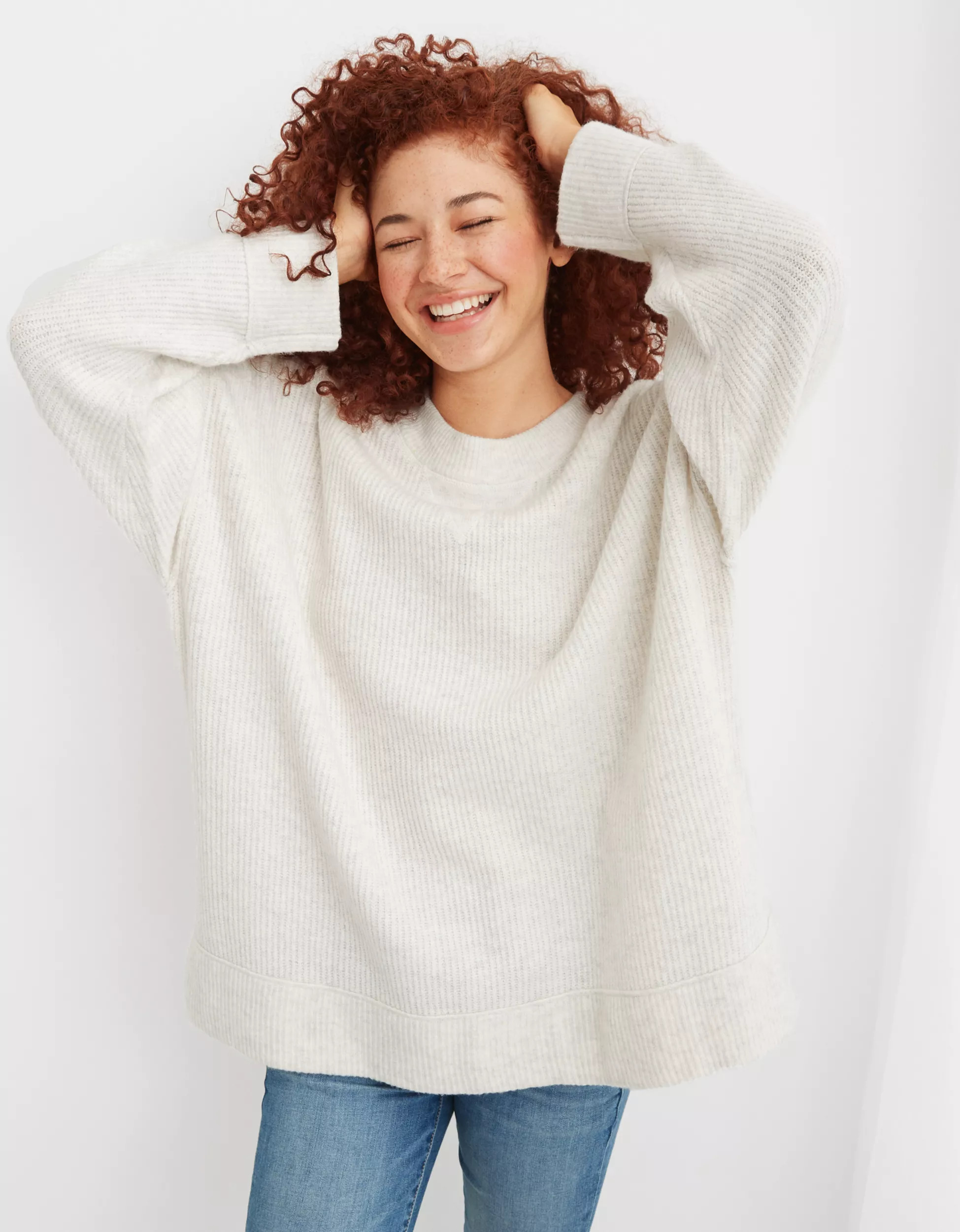 Aerie CozyUp Ribbed Sweater | American Eagle Outfitters (US & CA)