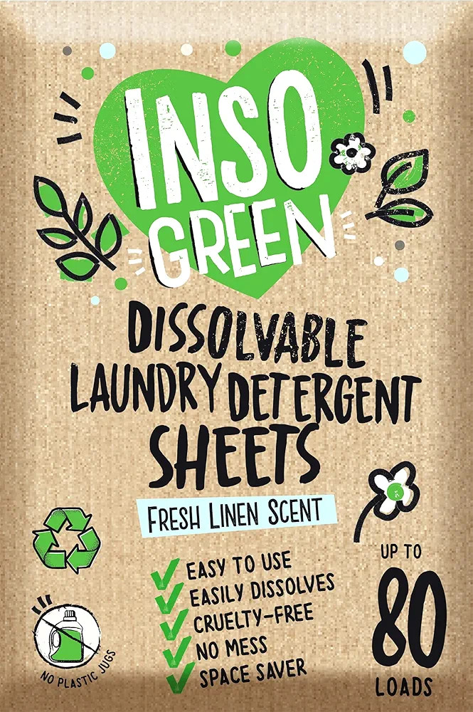 Eco Laundry Detergent Sheets - 80 Loads Laundry Sheets Detergent - 40 No Plastic Jug Washer Sheet... | Amazon (US)