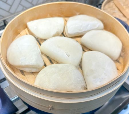 Steamed bao buns in my Bamboo steamer. Perfect to steam rice, meat and vegetables. #steamer #bamboo #kitchenproducts #kitchenware 

#LTKHome