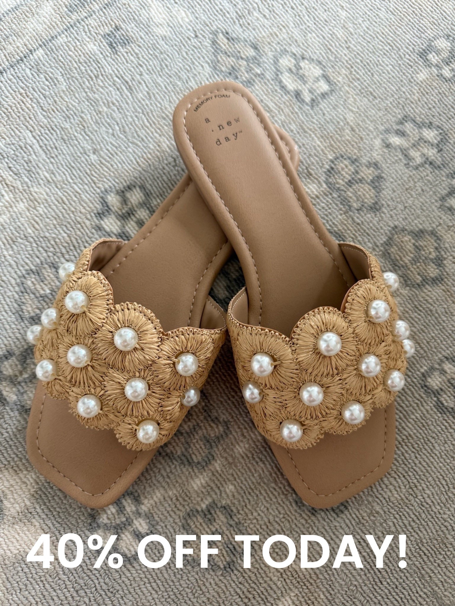 It’s target circle week! Sandals are 40% off making these cuties $21! Very comfortable and I love the pearl detail  

#LTKSeasonal #LTKSaleAlert