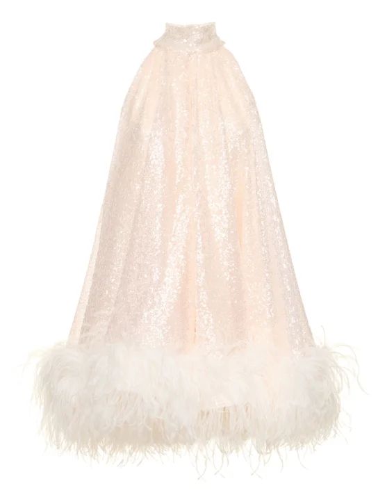 Cindy sequined mini dress w/feathers - 16arlington - Women | Luisaviaroma | Luisaviaroma