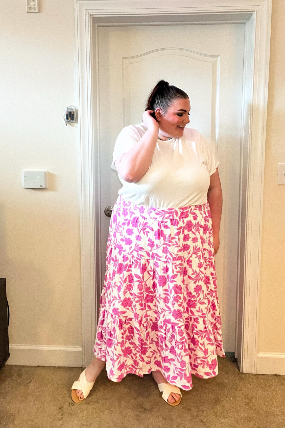 Paradise Found 🌺

@kohls is the go-to place to shop a variety of products to have you looking & feeling your best this summer! 🌞 They have all the Summer Must Have clothes to build the perfect outfits for you and your family at the prices you want & need! 🫶🏻

This cutie Summer Outfit is such a vibe & will be my go to outfit all summer long! 🩷 This @ninewest tshirt is seriously so buttery soft, stretchy, & breathable! It’s an elevated basic tee that everyone needs in their closet! And this @lclaurenconrad 3 tiered floral skirt is perfect for any Summer occasion! It’s fully lined, has an elastic waistband, & is super flowy! 😍 I love the pinkish/purple floral print against the white linen fabric! So easy to dress up or down! And last but certainly not least, are these @lclaurenconrad crisscross slip on sandals! I really can’t believe how comfortable these are! 👏🏻 These are going to be my go to summer sandals! Plus they come in other neutral color options! 🙌🏻

I love that Kohl’s has SO many NEW styles at such GREAT prices! My favorite way to save money is with Kohl’s Cash! 🤑 It’s like free money, girl math at its finest! 😂

I got all 3 items for only $60 & earned $20 in Kohl’s cash! Such a steal right?! 🤗

Head to your local Kohl’s or to Kohl’s website to get your Summer Must Have Outfits today! 🛍️

#kohlspartner #kohlsfinds #kohlsstyle 
#everydaystyle #familyoutfitting #summerstyle #musthaveoutfit #summermusthave