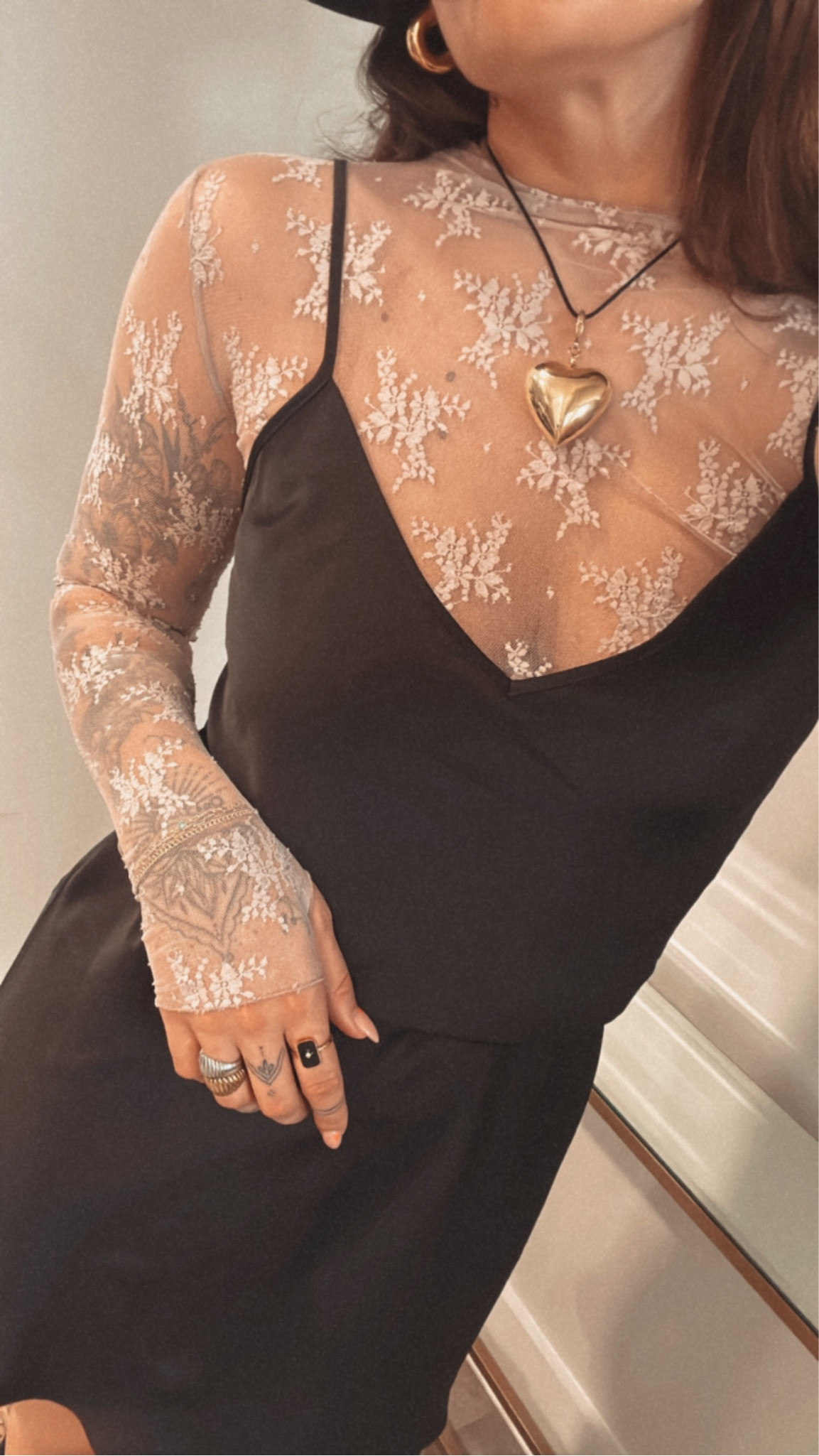 This lace top under a basic black slip dress is everything 🖤

#LTKMostLoved #LTKfindsunder50 #LTKstyletip