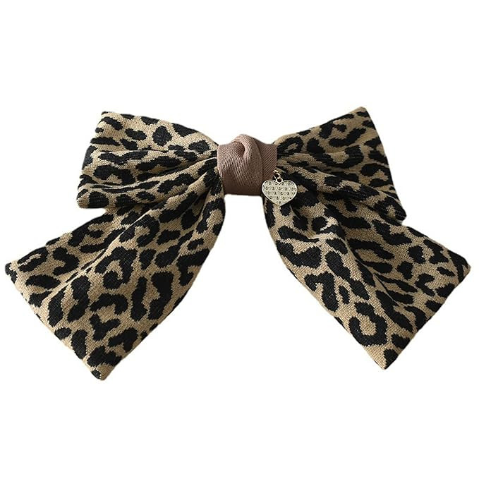 Baby girls leopard hair bow Clips Pin,leopard print bow hairpin for women(FD62) (C) | Amazon (US)