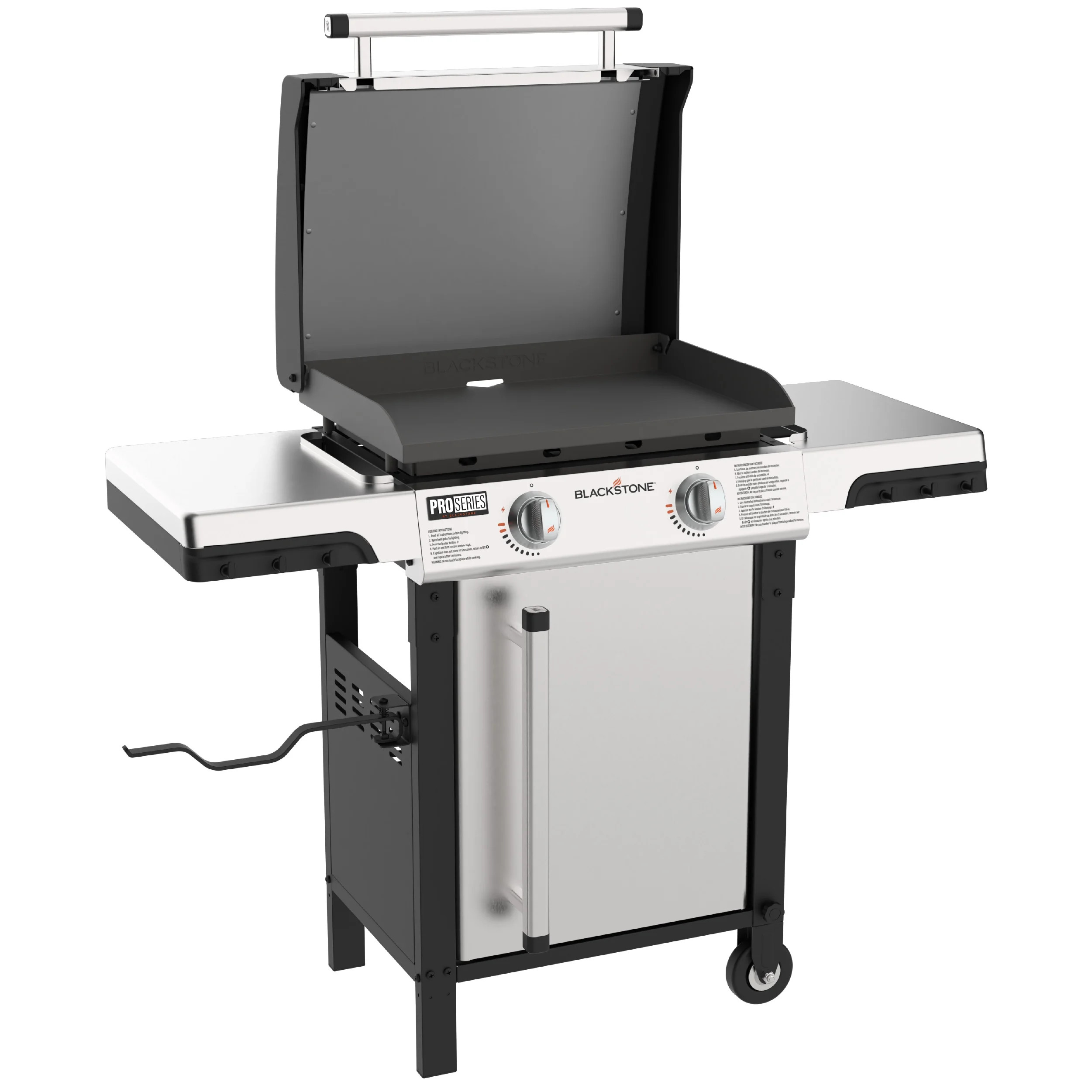 Blackstone ProSeries 2-Burner 22" Propane Omnivore Griddle with Dual Side Shelves | Walmart (US)