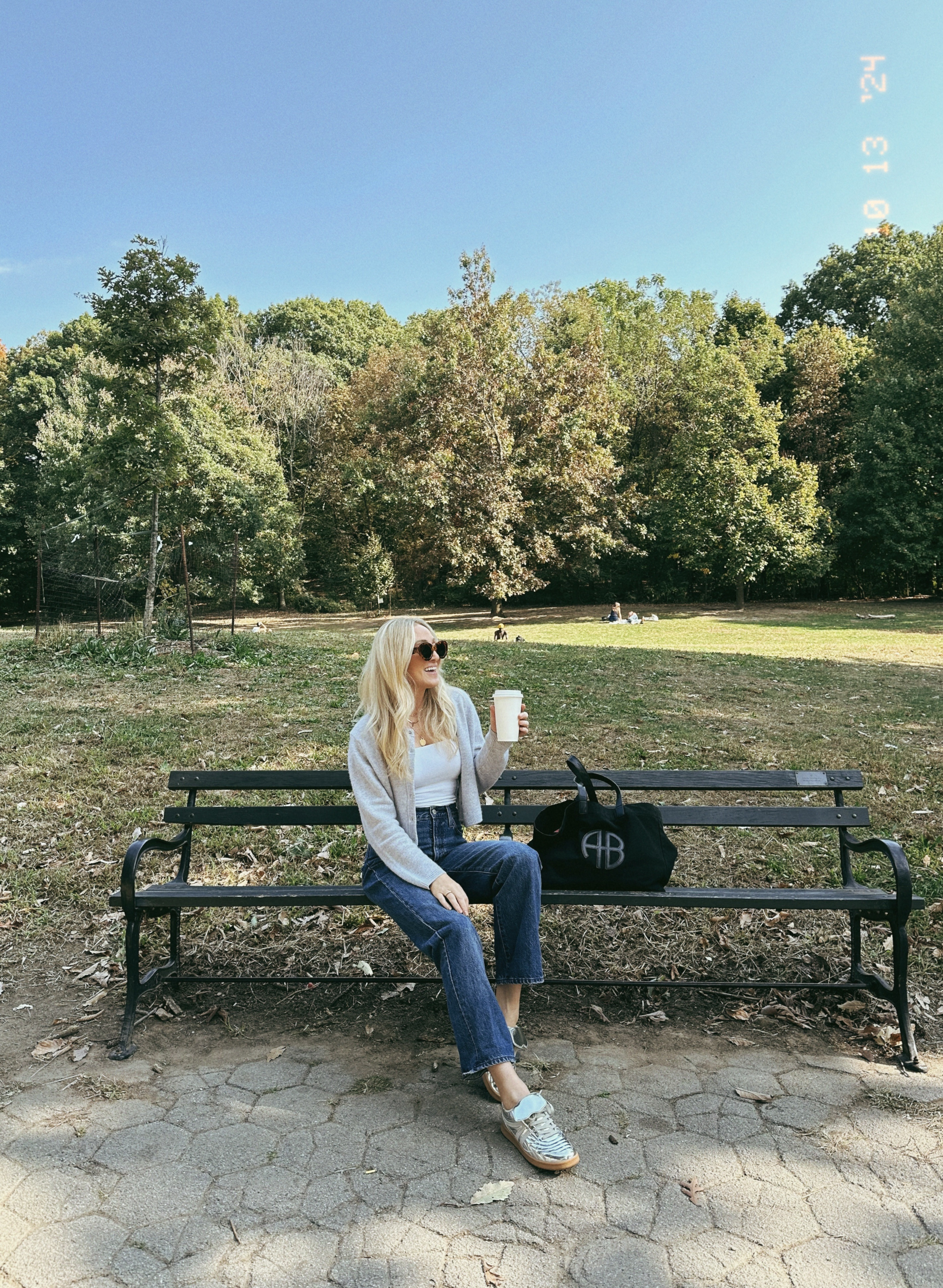 Easy and cute fall outfit idea! Everything runs tts but order up 1/2 size in metallic sneakers- trending! 

#LTKSeasonal #LTKFindsUnder100 #LTKFindsUnder50