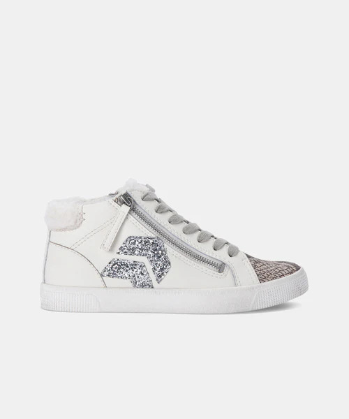 ZONYA PLUSH SNEAKERS IN STONE MULTI LEATHER | DolceVita.com