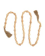 6ft Garland With Distressed Beads | Marshalls